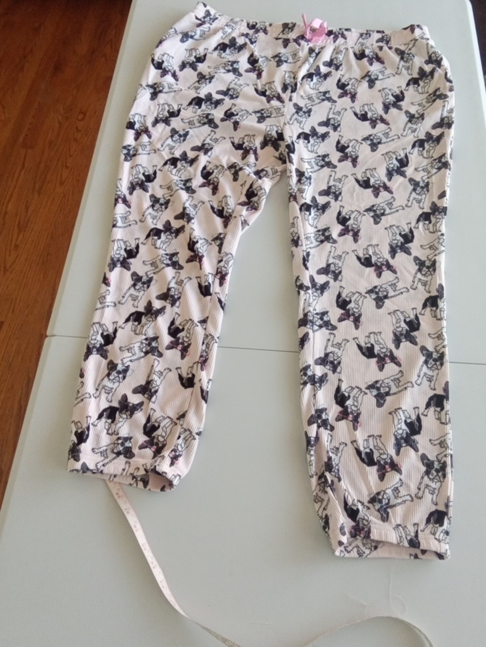 Love Light Pink Dog-Print Jogger Pajama Pants
